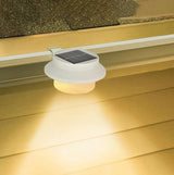 Click 12cm 10lm Beige Taylor Solar LED Gutter Light- 4 Pack