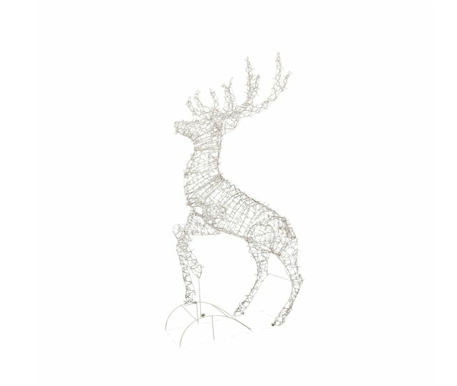 Lytworx 2.2m Low Voltage White Reindeer Statue/1200 Bright LEDs - TheITmart