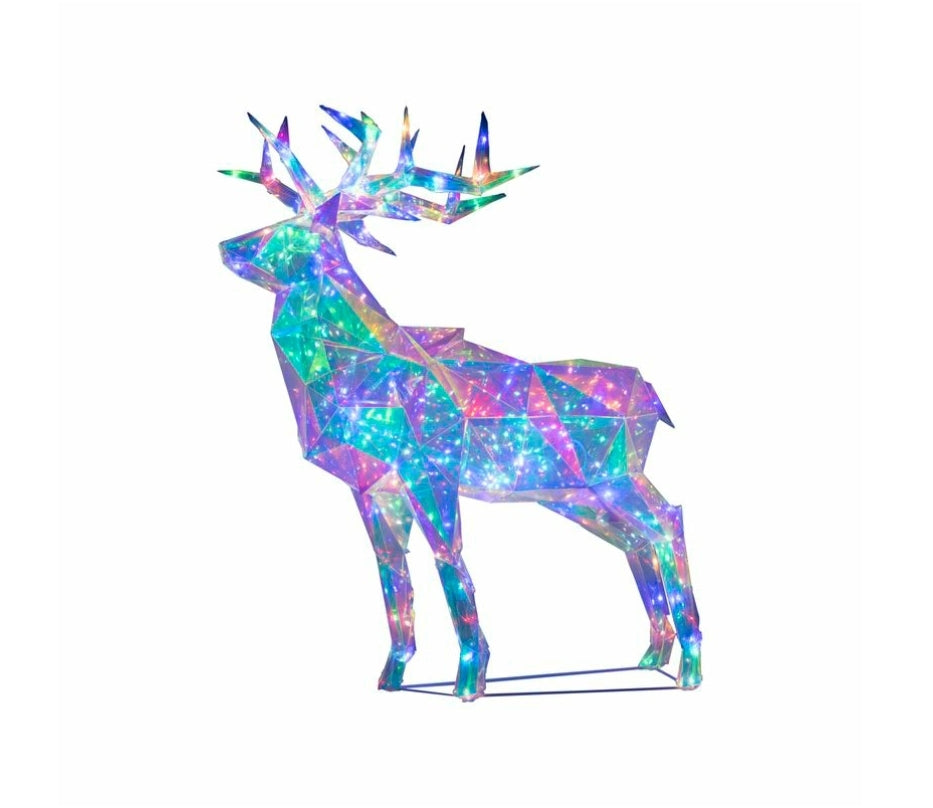 Arlec 70cm 180 Multi-Colour LED Festive Reindeer Statue LVX996 - TheITmart
