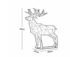 Arlec 70cm 180 Multi-Colour LED Festive Reindeer Statue LVX996 - TheITmart