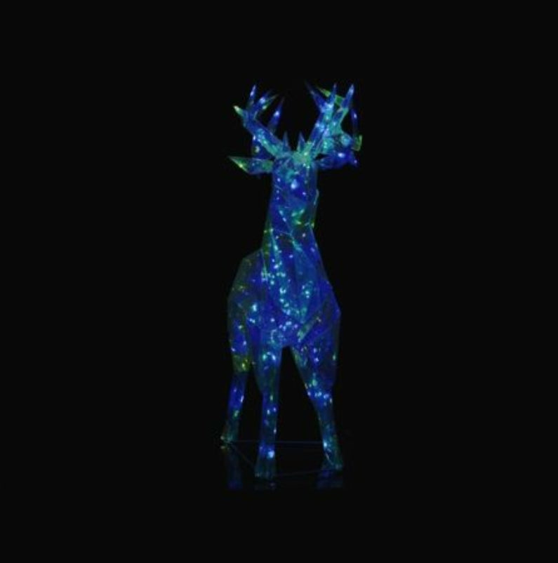 Arlec 70cm 180 Multi-Colour LED Festive Reindeer Statue LVX996 - TheITmart