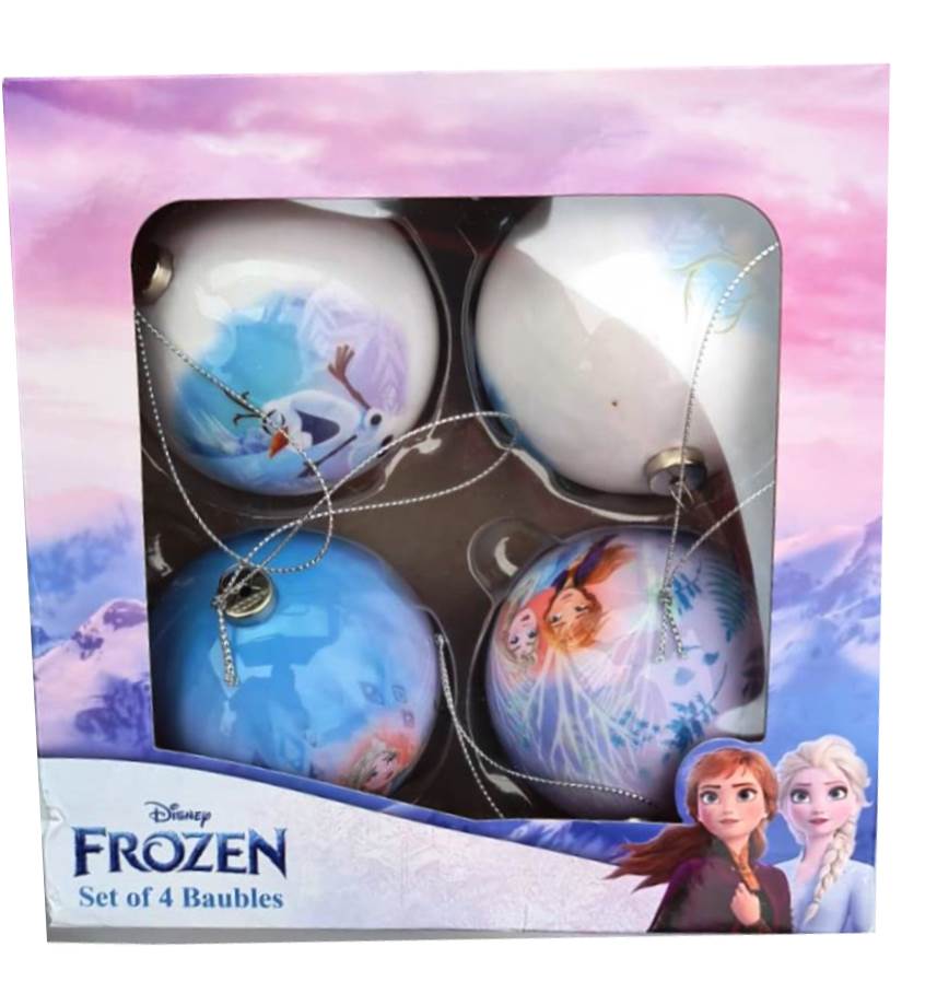 Disney Frozen Set of 4 Baubles/Ideal Gift for Disney Frozen Lovers - TheITmart