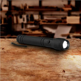Arlec 280lm 3D Zoomable Aluminium Torch - Black