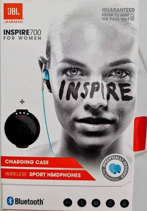 JBL Inspire 700 TEAL In-Ear Wireless Sport Headphones/Charging & Sport/Pouch