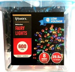 Lytworx 600 LED Multicolour Low Voltage Fairy Lights