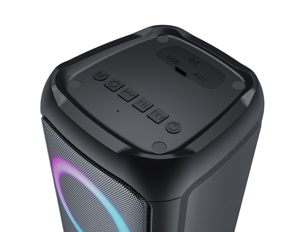 JVC Portable Bluetooth Party Speaker XS-N3210BA / TWS Function with LED Light Show - TheITmart