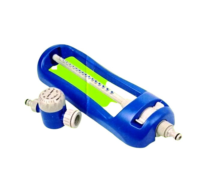 Aqua System Oscillating Sprinkler and Timer Set YM17113 - Blue - TheITmart