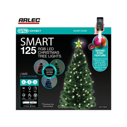 Arlec 125 RGB Smart LED Low Voltage Christmas Tree Lights - TheITmart