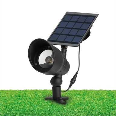 Arlec 100 Lumens LED Garden Spot Solar Light / 6-8 hours Run Time/ Weather Resistant