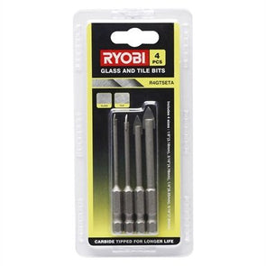 Ryobi 4 Piece Glass And Tile Bit Set