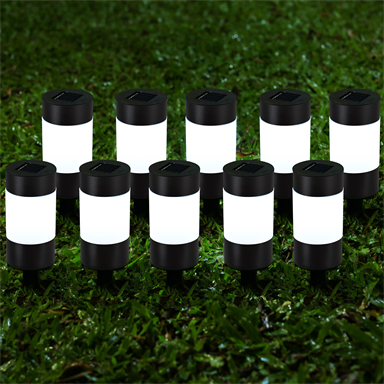 Click Village Solar LED Pathway Bollard - 10 Pack
