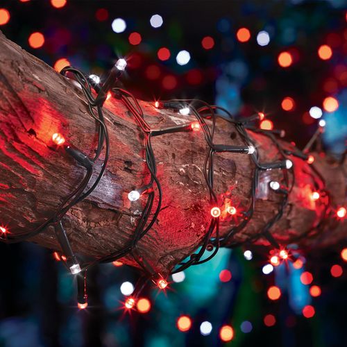 Lytworx 7.7m 300 LEDs Red & White Carnival Firefly Lights