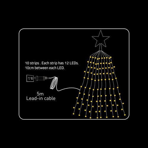 Arlec 125 RGB Smart LED Low Voltage Christmas Tree Lights - TheITmart