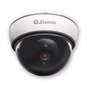 Swann Dome Imitation Camera With Flashing Light - White & Black