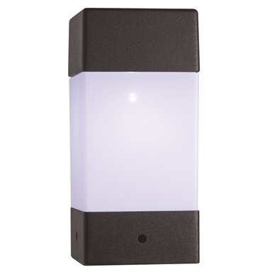 Gardenglo Rechargeable Solar Powered Fence Post Light - Black