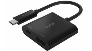 Belkin USB-C to HDMI + Charge Adapter-AVC002BTBK