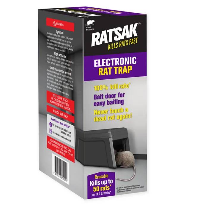 RATSAK Electronic Rat Trap - 55445 / Highly effective for rats control ...