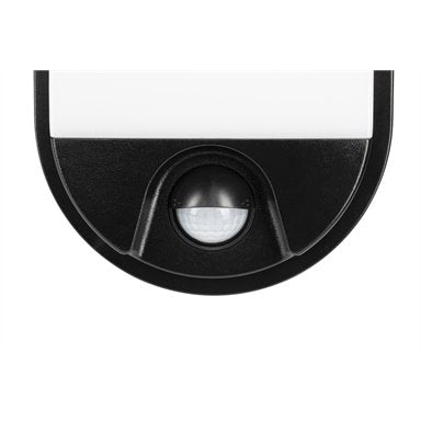 Brilliant Lighting 10W Barnet Slimline Oval Bunker Security Sensor Light / Black
