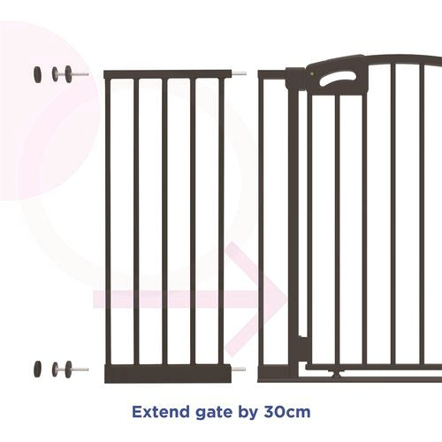 Perma Child Safety 30cm Warm Black Gate Extension - TheITmart