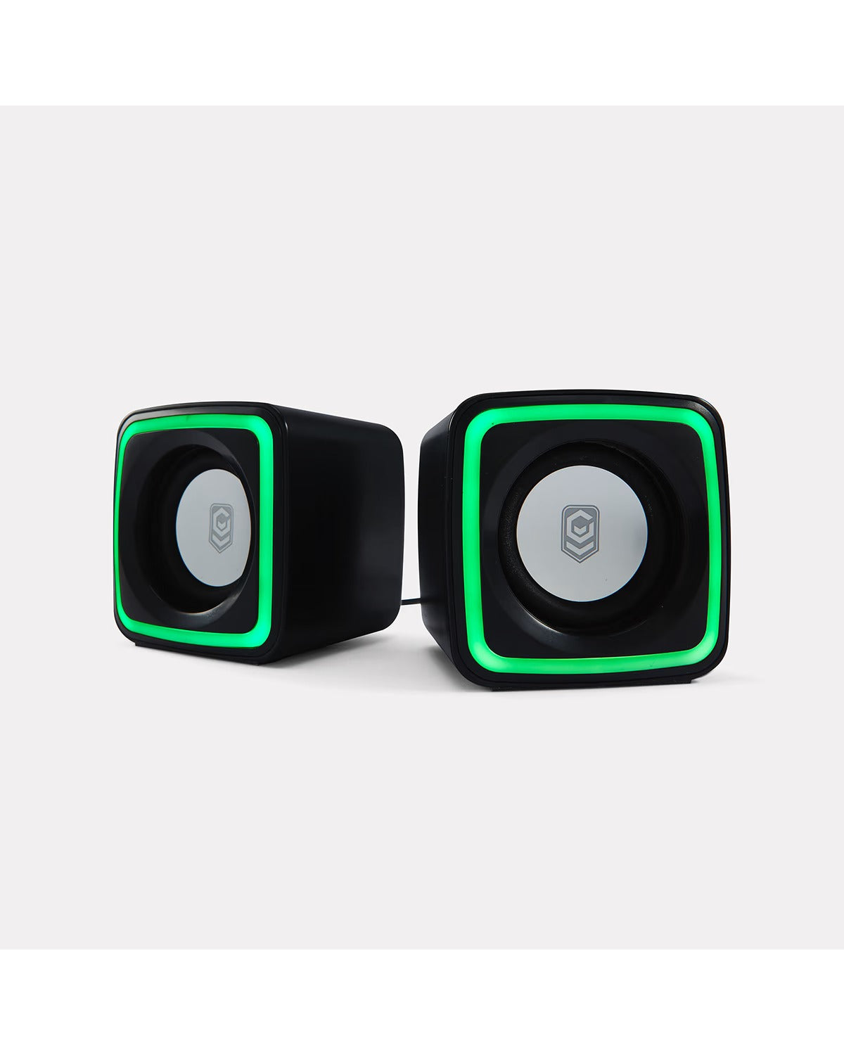 Gaming Cube Speakers with RGB - Black / Audio Boost for Ideal Gaming
