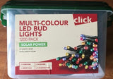 CLICK Multi-Colour 1200 LED Solar BUD Lights / 59.9m Lit Length / 8 Functions