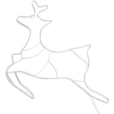 Mirabella Christmas Solar Powered 45 LED Reindeer Silhouette - Multicoloured