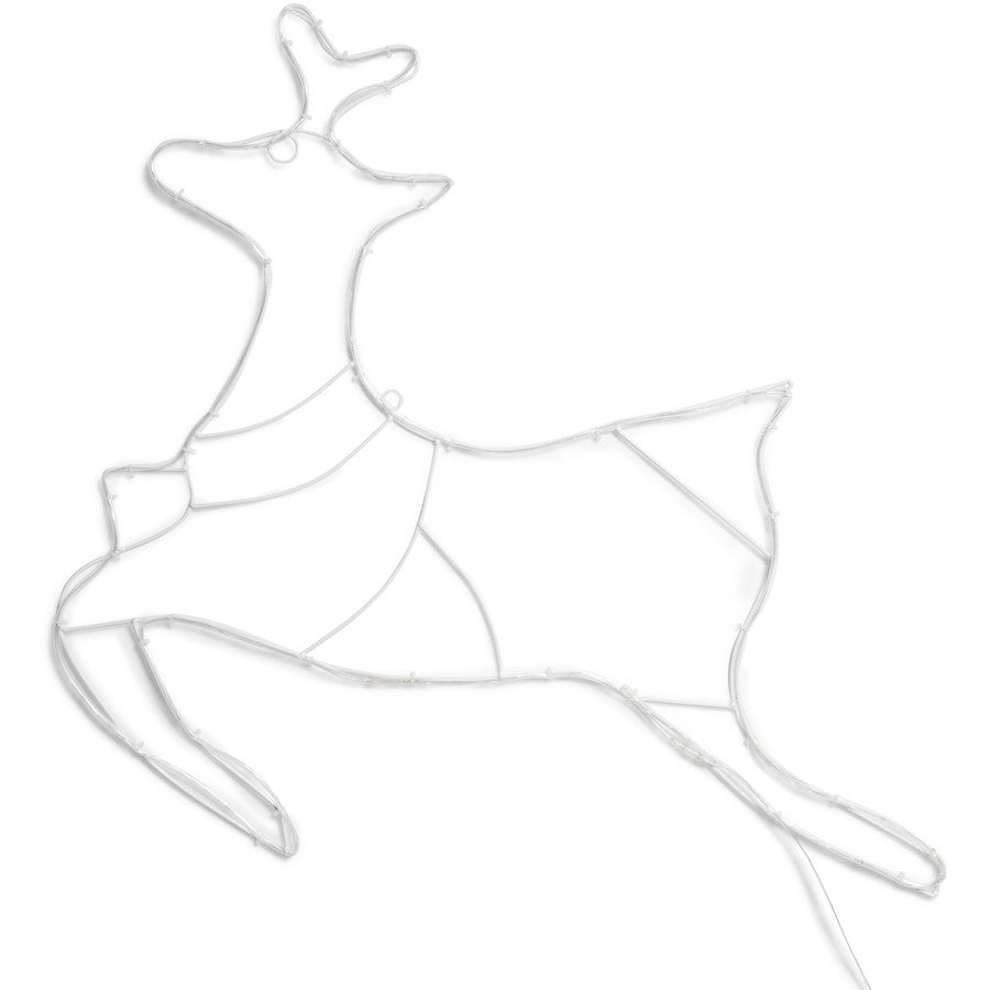 Mirabella Christmas Solar Powered 45 LED Reindeer Silhouette - Multicoloured