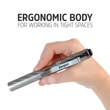 Energizer 100 Lumen Metal Inspection Light LED Torch Colour Silver