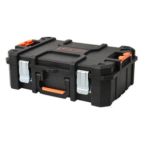 Tactix Modular Portable Lockable Technician Case - Black / Tough Steel Latches