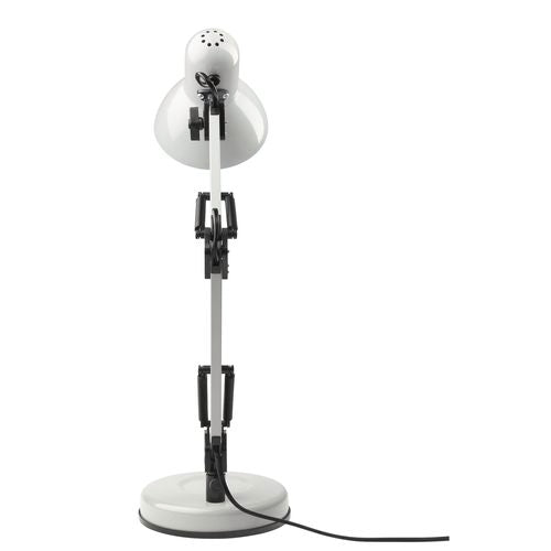 Brilliant XL Grey Flexi Lloyd Desk Lamp/ Cord and Plug with Inline Switch