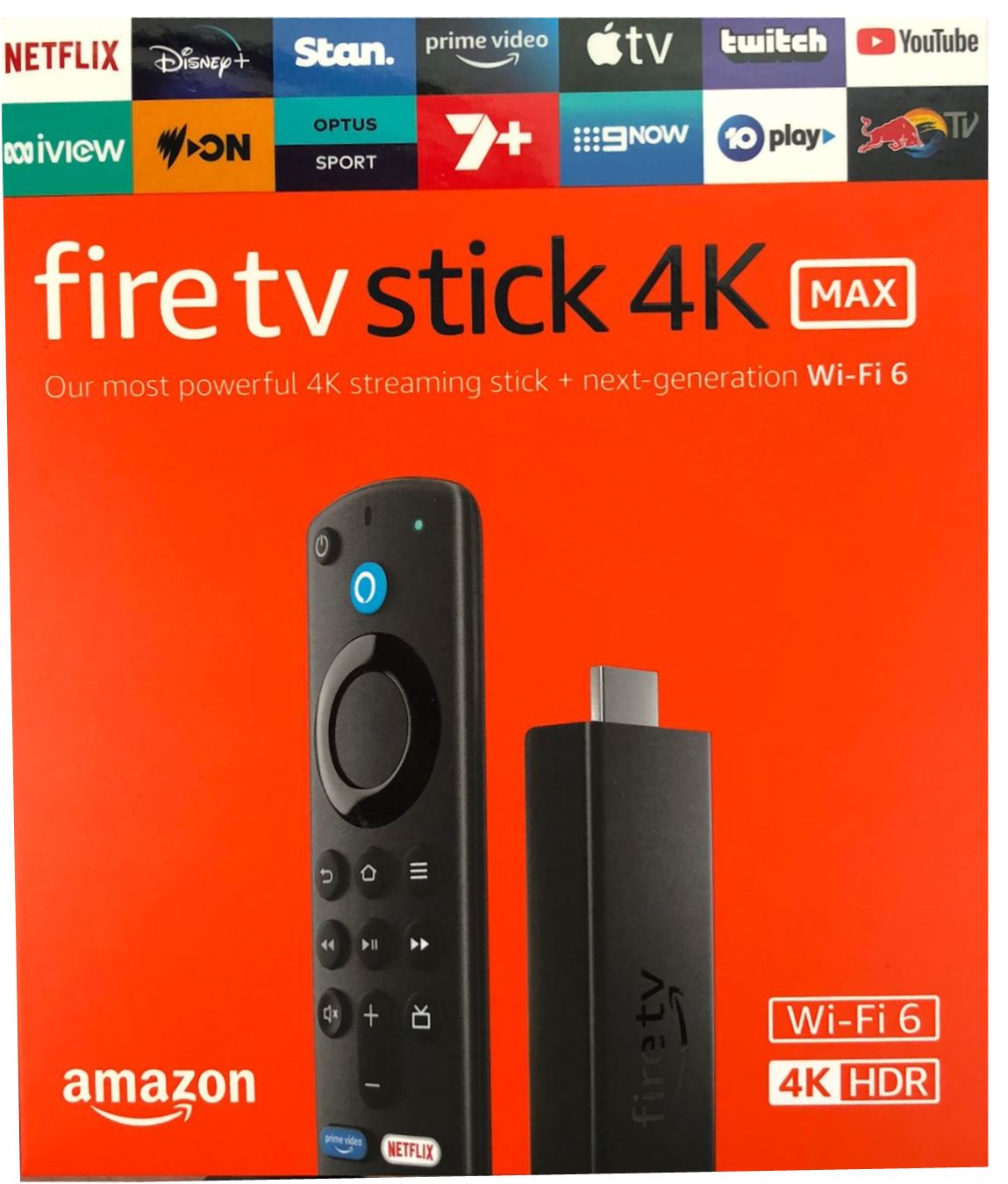 Amazon Fire TV Stick 4K Max with Alexa Voice Remote & TV controls