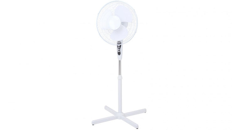 Celsius White 40cm Pedestal Fan 45W Power Consumption /  3 Speeds Setting