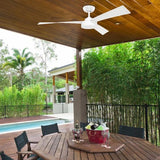 Brilliant 21585/05 132cm 3 Blades Fairwind Ceiling Fan - White - TheITmart