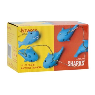 Lytworx 10 Shark LED Battery Operated Party Lights / 1.35 Lit Length - TheITmart