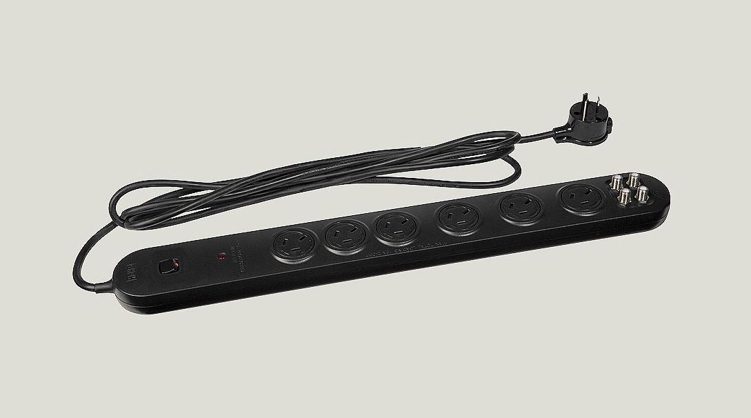 HPM 6 Outlet TV/AV Powerboard