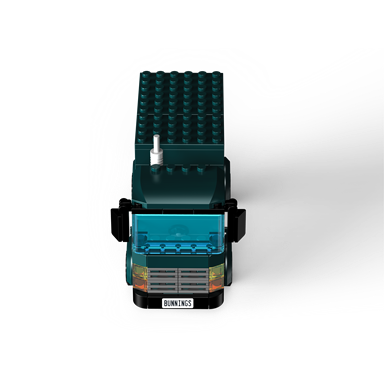 Bunnings 117 Pieces Block Truck / Multi/Assorted - TheITmart