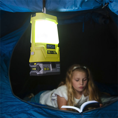 Ryobi One+ 18V LED Area Light With USB Port - Skin Only Portable
