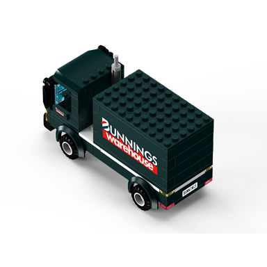 Bunnings 117 Pieces Block Truck / Multi/Assorted - TheITmart