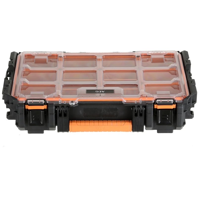AEG Quickstack Clear Top Organiser with 10 Removable Tubs