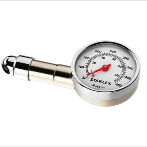 Stanley Dial Style Tyre Pressure Gauge / Holds Pressure Readings During Use