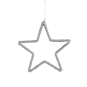 Click Festive Hemp Rope LED Hanging Star - Battery Operated