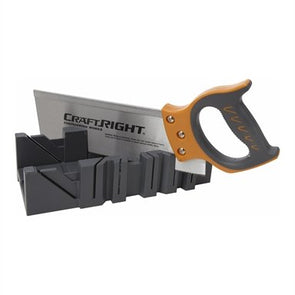 Craftright Mitre Box And Saw Set / Black & Yellow