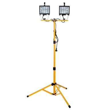 Arlec 1000W 3Globes Indoor/Outdoor Halogen Worklight With Tripod/Waterproof - TheITmart