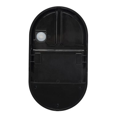 Brilliant Lighting 10W Barnet Slimline Oval Bunker Security Sensor Light / Black