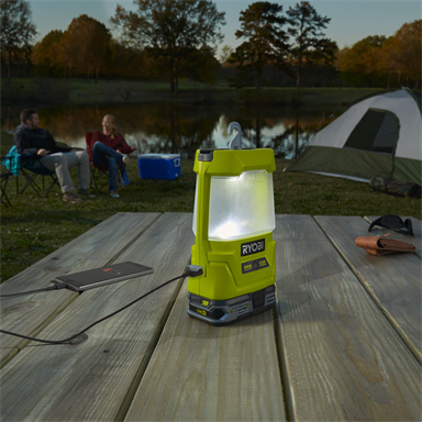 Ryobi One+ 18V LED Area Light With USB Port - Skin Only Portable