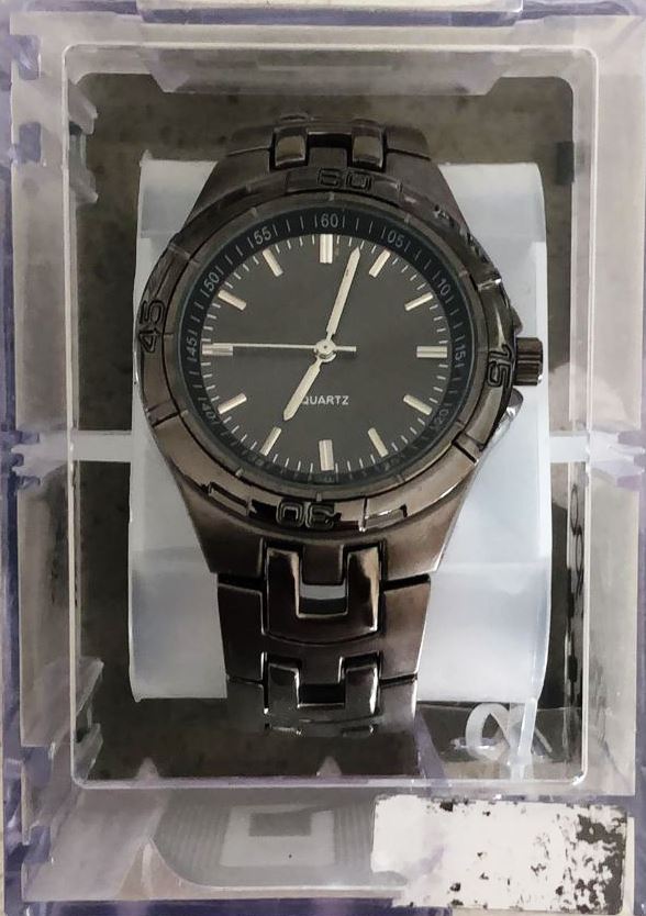 Black Men's Quartz Watch - Stainless Steel Case - TheITmart