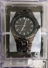 Black Men's Quartz Watch - Stainless Steel Case - TheITmart