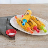 BBQ Buddy Corn Cob Holders- Set of 4 / Assorted Colours - TheITmart