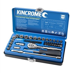 Kincrome 50 Piece 1/4" Drive Metric and Imperial Socket Set
