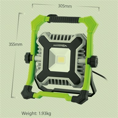 IronHorse 50W 4000lm Waterproof LED Work Light / Black & Green